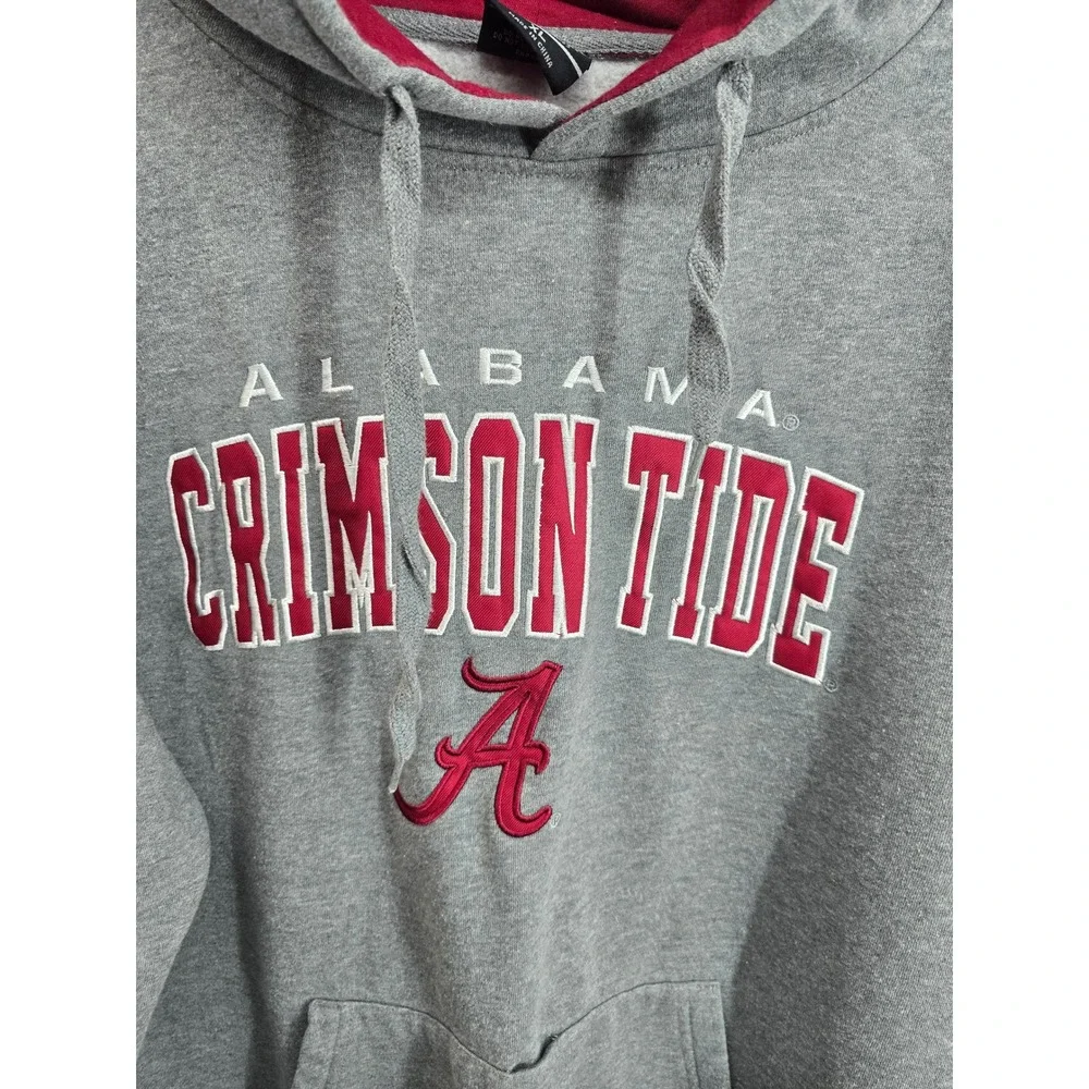 Colosseum‎ Alabama Crimson Tide Mens XL Hoodie Gray Crimson Red Embroidered Logo